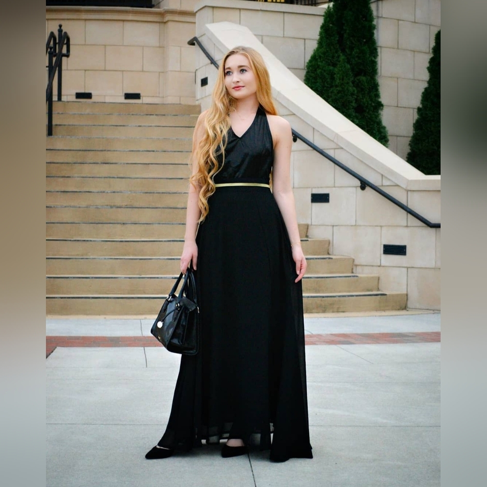 Noctflos | Elegant Black Evening Dress